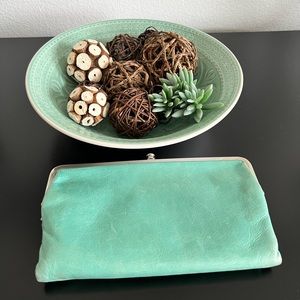 HOBO “Lauren” wallet - mint green/teal - great condition!